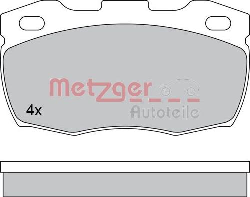 Metzger 1170573 - Гальмівні колодки, дискові гальма avtolavka.club