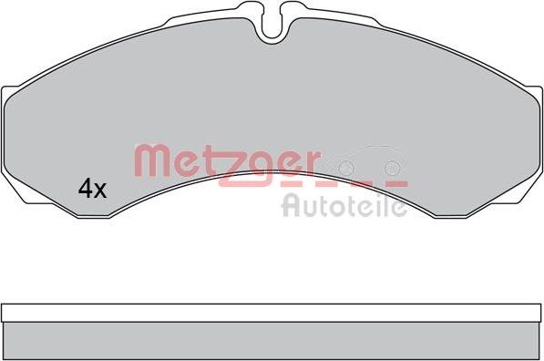 Metzger 1170608 - Гальмівні колодки, дискові гальма avtolavka.club