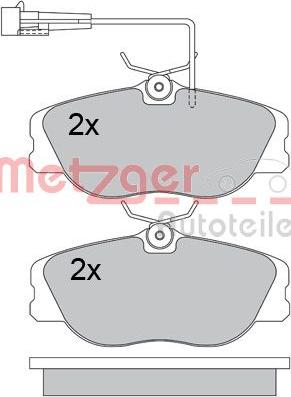 Metzger 1170602 - Гальмівні колодки, дискові гальма avtolavka.club