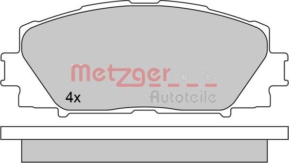 Metzger 1170618 - Гальмівні колодки, дискові гальма avtolavka.club