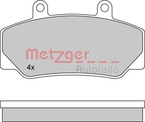 Metzger 1170094 - Гальмівні колодки, дискові гальма avtolavka.club