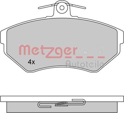 Metzger 1170061 - Гальмівні колодки, дискові гальма avtolavka.club