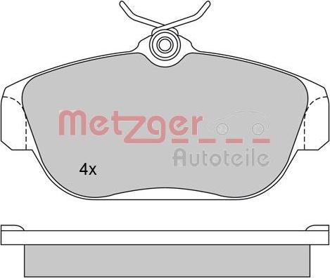 Metzger 1170018 - Гальмівні колодки, дискові гальма avtolavka.club