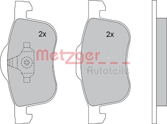 Metzger 1170013 - Гальмівні колодки, дискові гальма avtolavka.club