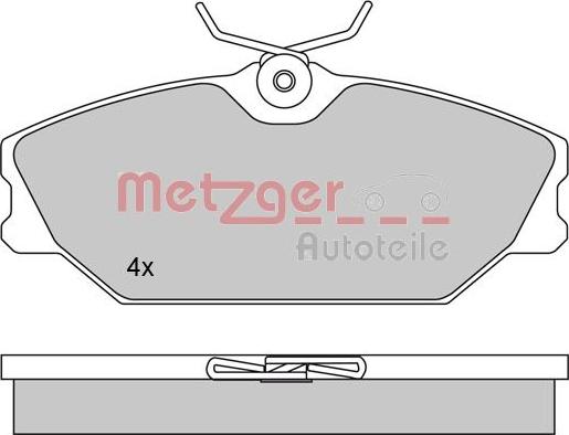 Metzger 1170084 - Гальмівні колодки, дискові гальма avtolavka.club