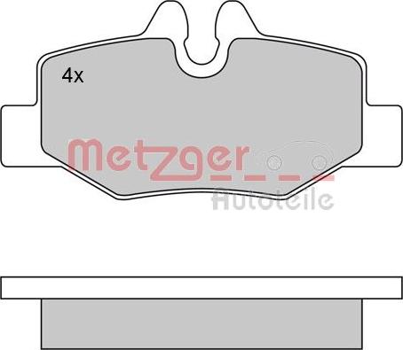 Metzger 1170081 - Гальмівні колодки, дискові гальма avtolavka.club