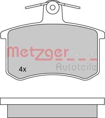 Metzger 1170030 - Гальмівні колодки, дискові гальма avtolavka.club