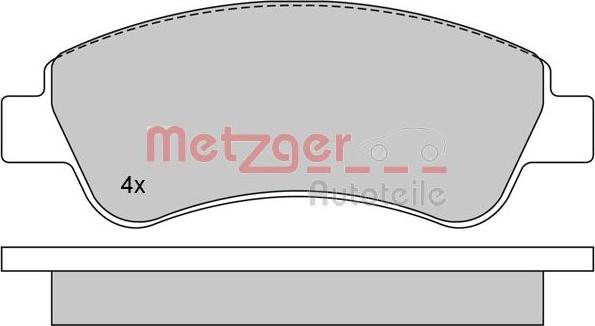 Metzger 1170026 - Гальмівні колодки, дискові гальма avtolavka.club