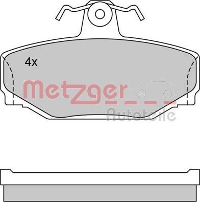 Metzger 1170074 - Гальмівні колодки, дискові гальма avtolavka.club