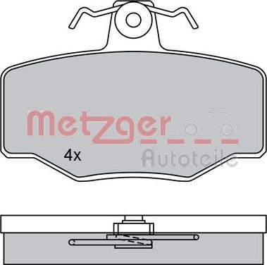Metzger 1170076 - Гальмівні колодки, дискові гальма avtolavka.club