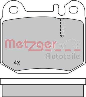 Metzger 1170157 - Гальмівні колодки, дискові гальма avtolavka.club