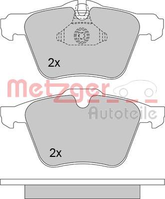 Metzger 1170126 - Гальмівні колодки, дискові гальма avtolavka.club