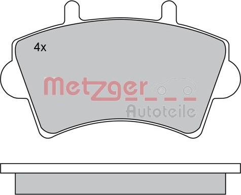 Metzger 1170175 - Гальмівні колодки, дискові гальма avtolavka.club