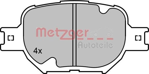 Metzger 1170823 - Гальмівні колодки, дискові гальма avtolavka.club