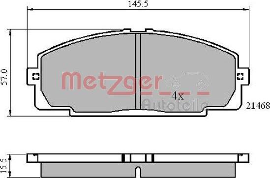 Metzger 1170872 - Гальмівні колодки, дискові гальма avtolavka.club