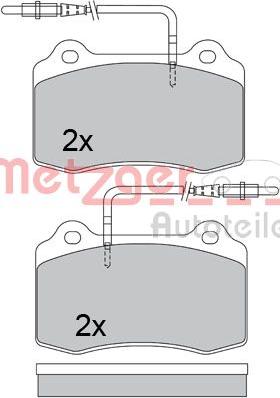 Metzger 1170399 - Гальмівні колодки, дискові гальма avtolavka.club