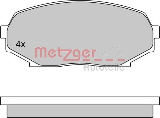 Metzger 1170396 - Гальмівні колодки, дискові гальма avtolavka.club