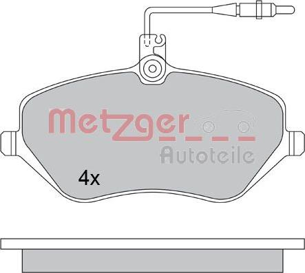 Metzger 1170346 - Гальмівні колодки, дискові гальма avtolavka.club