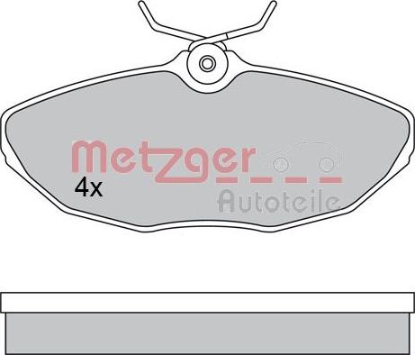 Metzger 1170341 - Гальмівні колодки, дискові гальма avtolavka.club