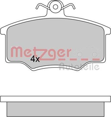 Metzger 1170350 - Гальмівні колодки, дискові гальма avtolavka.club