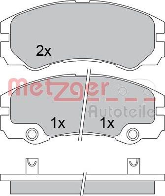 Metzger 1170363 - Гальмівні колодки, дискові гальма avtolavka.club