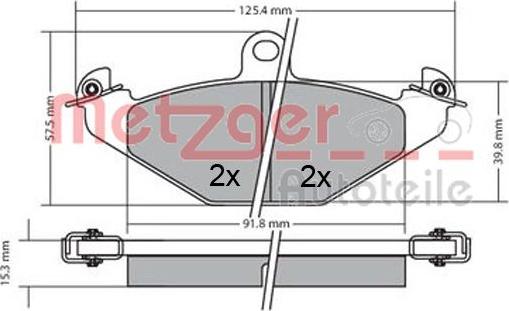 Metzger 1170362 - Гальмівні колодки, дискові гальма avtolavka.club