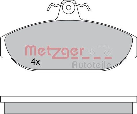 Metzger 1170315 - Гальмівні колодки, дискові гальма avtolavka.club
