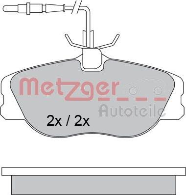 Metzger 1170386 - Гальмівні колодки, дискові гальма avtolavka.club