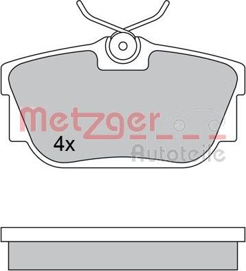 Metzger 1170332 - Гальмівні колодки, дискові гальма avtolavka.club