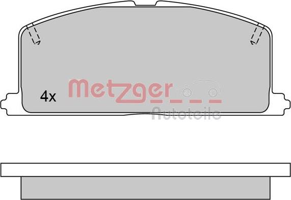 Metzger 1170327 - Гальмівні колодки, дискові гальма avtolavka.club