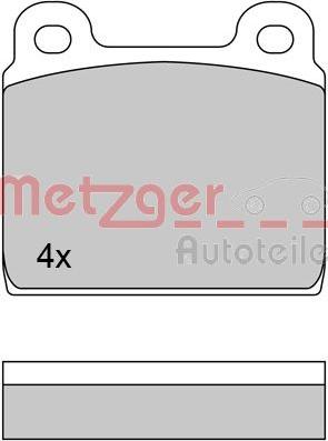 Metzger 1170370 - Гальмівні колодки, дискові гальма avtolavka.club