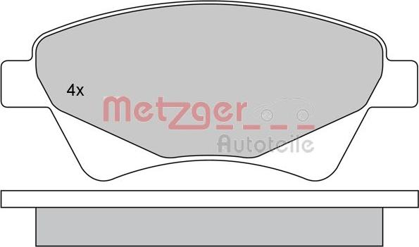 Metzger 1170255 - Гальмівні колодки, дискові гальма avtolavka.club