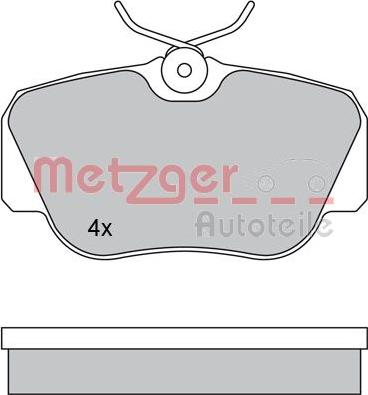 Metzger 1170266 - Гальмівні колодки, дискові гальма avtolavka.club