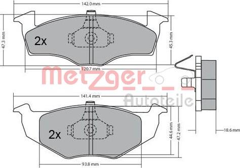 Metzger 1170217 - Гальмівні колодки, дискові гальма avtolavka.club