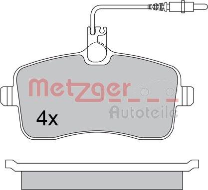 Metzger 1170283 - Гальмівні колодки, дискові гальма avtolavka.club