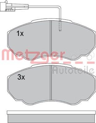 Metzger 1170227 - Гальмівні колодки, дискові гальма avtolavka.club