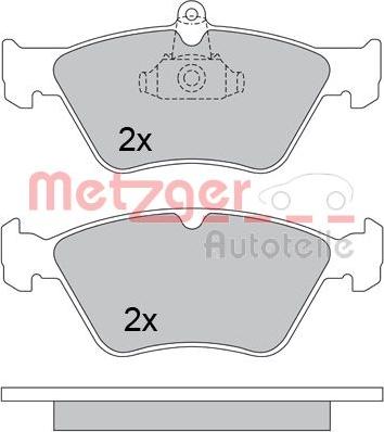 Metzger 1170279 - Гальмівні колодки, дискові гальма avtolavka.club