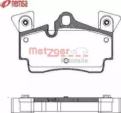 Metzger 1170762 - Гальмівні колодки, дискові гальма avtolavka.club