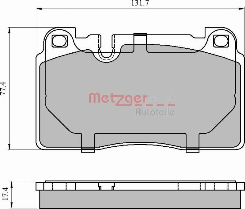 Metzger 1170789 - Гальмівні колодки, дискові гальма avtolavka.club