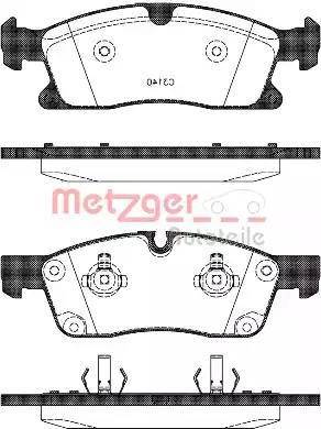 Metzger 1170785 - Гальмівні колодки, дискові гальма avtolavka.club