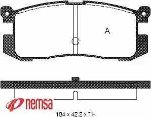 OEMparts NHC-428 - Гальмівні колодки, дискові гальма avtolavka.club