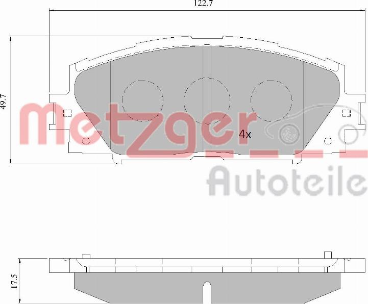 Metzger 1170772 - Гальмівні колодки, дискові гальма avtolavka.club