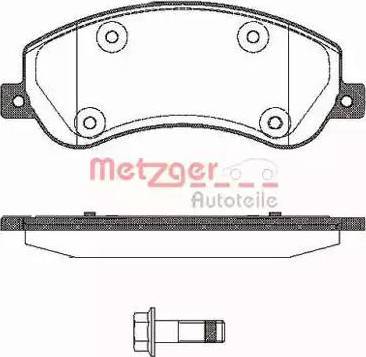 Metzger 1170774 - Гальмівні колодки, дискові гальма avtolavka.club