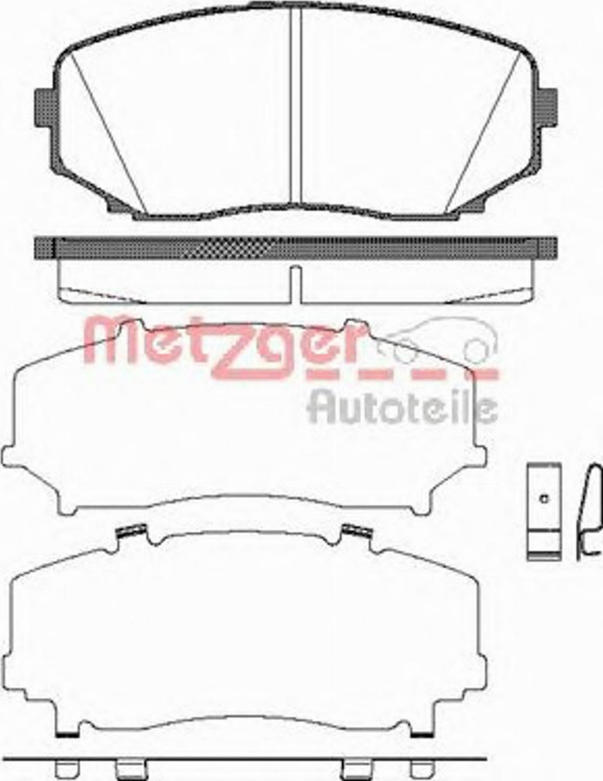 Metzger 126702 - Гальмівні колодки, дискові гальма avtolavka.club