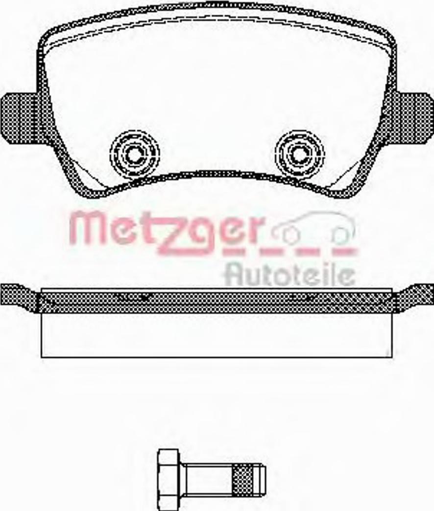 Metzger 123600 - Гальмівні колодки, дискові гальма avtolavka.club