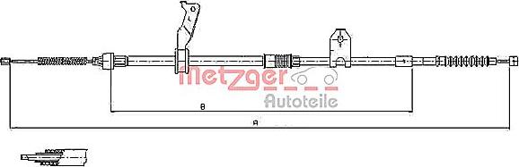 Metzger 17.1480 - Трос, гальмівна система avtolavka.club