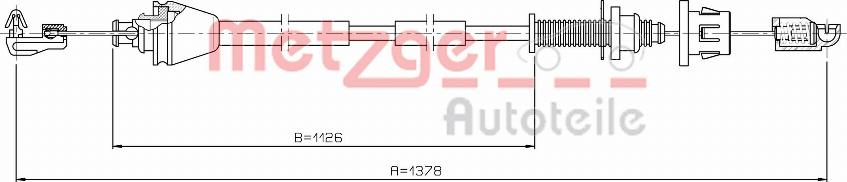 Metzger 3.RE001 - Тросик газу avtolavka.club