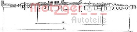 Metzger 251.25 - Трос, гальмівна система avtolavka.club