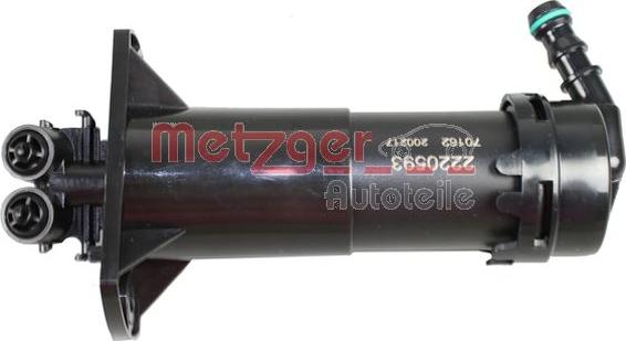 Metzger 2220593 - Розпилювач, форсунка, система очищення фар avtolavka.club