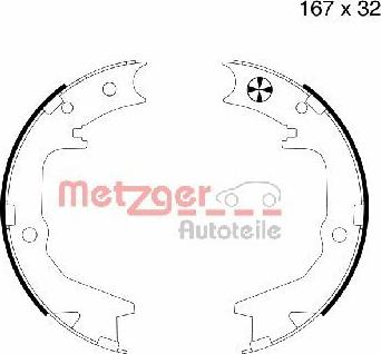 Metzger MG 994 - Комплект гальм, ручник, парковка avtolavka.club
